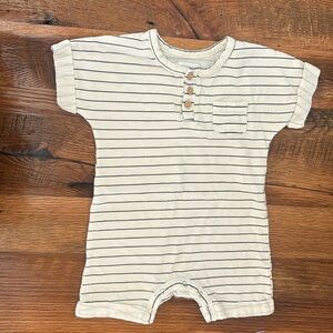 Grayson mini target onesie shortie neutral stripes 12 month cotton baby